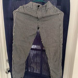 Shinestar trouser - Black and White flannel with fake pockets